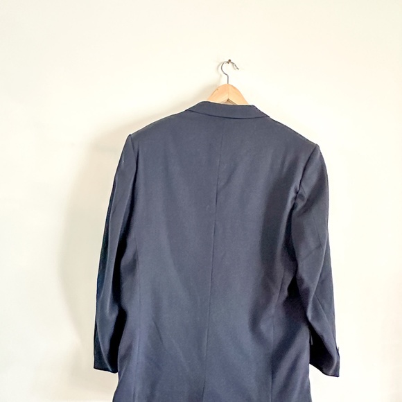 Vintage Michael Brett Blazer | Blue Mens Blazer, Gold Buttons - Picture 6 of 6